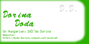 dorina doda business card